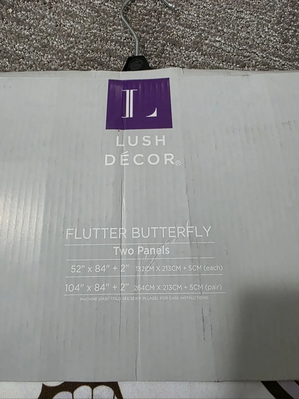 New Lush Decor Lilac Flutter Butterfly Curtains Fairycore Cottage Princesscore